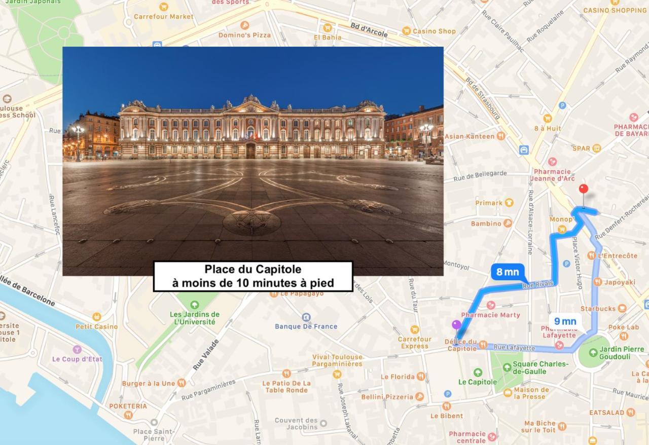 Le Victor Hugo - Studio Avec Parking # Hypercentre Toulouse Exterior foto